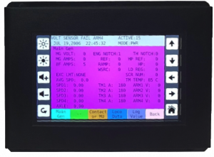 TECU Display unit with LCD touch screen technology for interactive data viewing. See all locomotive data on the display