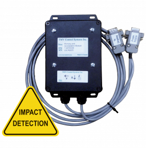 TMV's solution for impact detection is the G-force sensor with accelerometer built in. Accessory to the TECU